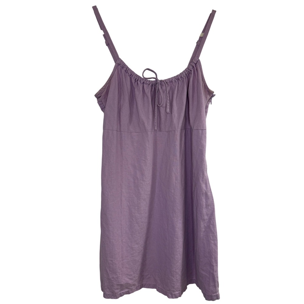 Urban Outfitters Lavender Scoop Tie-Front Spaghetti Strap Mini Dress